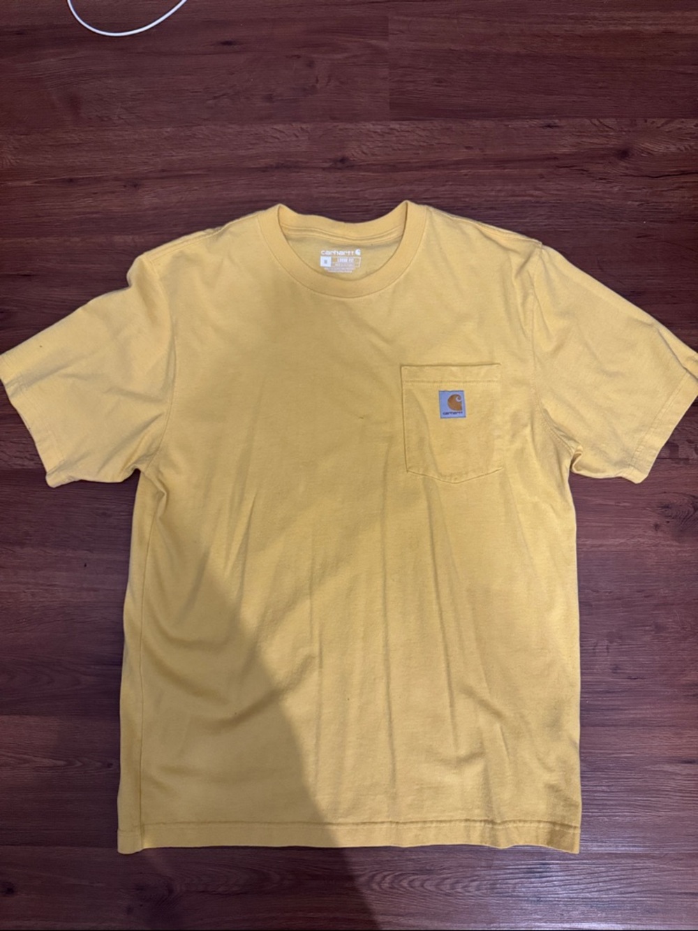 Carhartt Short-Sleeve Pocket Tee in Mustard Yellow